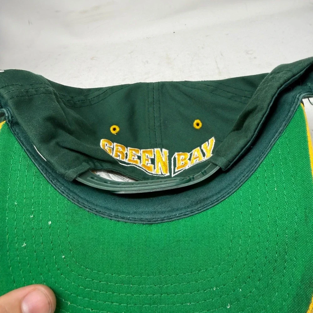 Vintage Green Bay Packers Snapback Hat NFL ANI Green Gold Embroidered Cap Mens